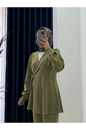 ست بالاتنه و پائین تنه حجاب رنگی زنانه رگولار MİHRA STORE - کد 940993098