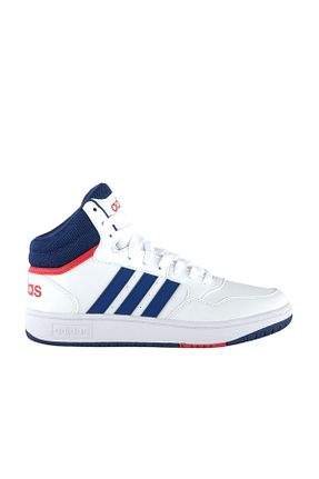 کفش بسکتبال سفید بچه گانه چرم مصنوعی adidas - کد 474213622