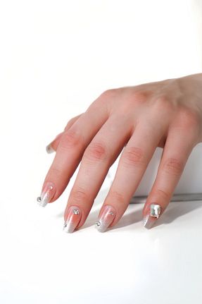 ناخن مصنوعی و اکسسوری سفید POP Beauty - کد 940205417