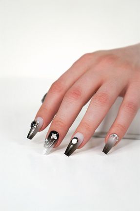 ناخن مصنوعی و اکسسوری مشکی POP Beauty - کد 940276319