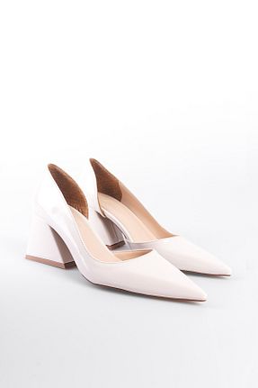 کفش پاشنه بلند کلاسیک بژ زنانه چرم مصنوعی Capone Outfitters - کد 857616662