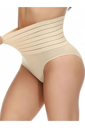 گن لاغری سایز بزرگ بژ زنانه MİSTİRİK - کد 864983117