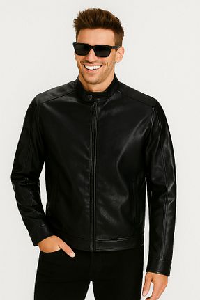 کاپشن مشکی مردانه اسلیم فیت Jack & Jones - کد 279291761