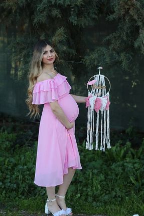 لباس بارداری صورتی زنانه بافتنی Genel Markalar - کد 42042442