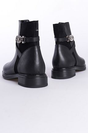 بوت / نیم بوت مشکی زنانه چرم مصنوعی Capone Outfitters - کد 856271055