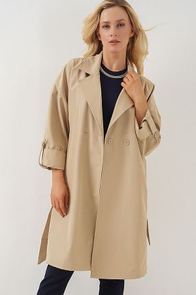 ترنچکت بژ زنانه پلی استر Bigdart - کد 665602076