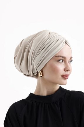 کلاه شنای حجاب بژ زنانه ladrans - کد 849148298