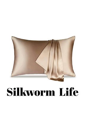 روکش بالش قهوه ای ابریشم silkworm - کد 866329083