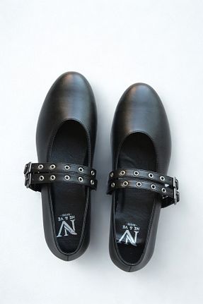 بابت مشکی زنانه چرم خالص NEVE SHOES - کد 934176982