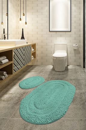 پادری حمام فیروزه ای 60 x 100 Chilai Home - کد 2145905