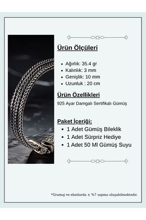 دستبند نقره طوسی مردانه 925 عیار OSMANLI GÜMÜŞ - کد 940589416