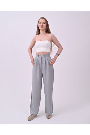 شلوار طوسی زنانه الاستین polle - کد 847350650