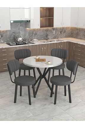 ست میز آشپزخانه طوسی فلزی Mygusi - کد 839824724