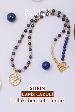 گردنبند جواهر سفید زنانه سنگ طبیعی Orenda Design - کد 823464781