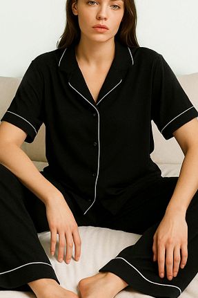 ست لباس راحتی مشکی زنانه Siyah İnci - کد 904672278
