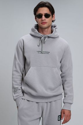 سوئیشرت طوسی مردانه ساده Lufian - کد 769556970