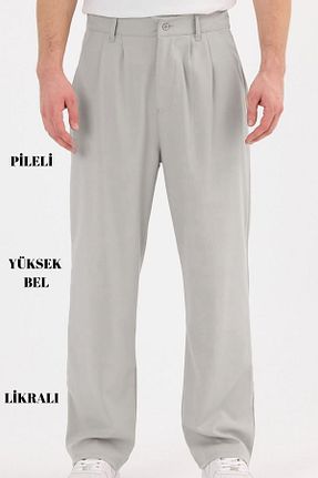 شلوار جین طوسی مردانه پاچه ساده CEDY DENIM - کد 835479157