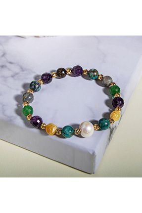 دستبند جواهر آبی زنانه سنگ طبیعی OSMANLI DOĞAL TAŞ - کد 656070428