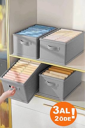 نظم دهنده کمد طوسی پارچه She Berrak - کد 868355057