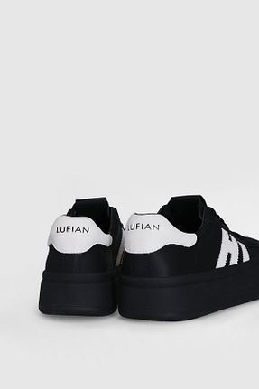 کفش اسنیکر مشکی زنانه چرم اصل Lufian - کد 838157408