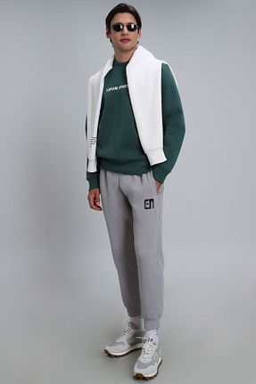 سوئیشرت سبز مردانه چاپی Lufian - کد 758738558