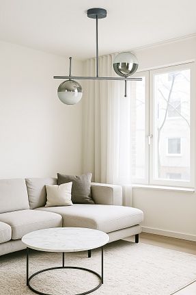 لوستر متالیک شیشه Fer Avize - کد 827149924