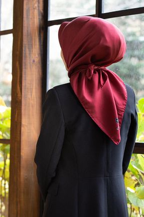 روسری زرشکی İpek Tivil Vissona - کد 882691943