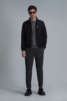 کاپشن مشکی مردانه رگولار Lufian - کد 809380742