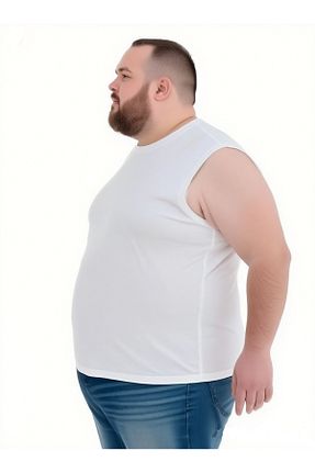 تیشرت سایز بزرگ سفید مردانه اورسایز sngl - کد 944280967