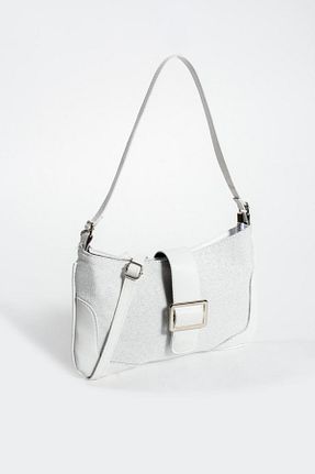 کیف دوشی سفید زنانه چرم مصنوعی NBİBAGS - کد 813677058