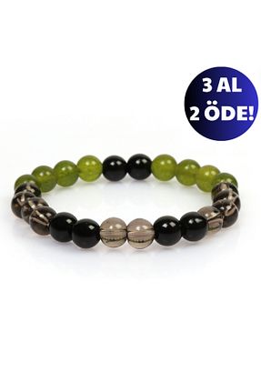 دستبند جواهر رنگی زنانه سنگ طبیعی Mystic Energy - کد 931576680