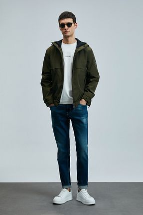 شلوار جین آبی مردانه پاچه تنگ Lufian - کد 944508154