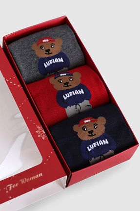 جوراب بژ زنانه الاستین Lufian - کد 885395577