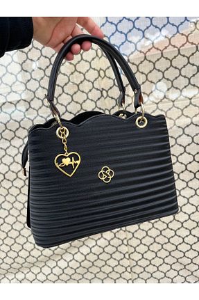 کیف دوشی مشکی زنانه چرم مصنوعی MOLDİVA - کد 922896243