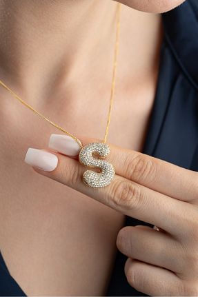 گردنبند نقره زرد زنانه 925 عیار Silvano Jewelry - کد 942588028