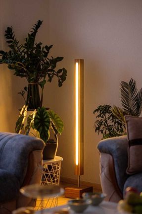 آباژور قهوه ای چوب Aysem Wood - کد 833604811