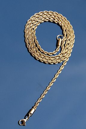 گردنبند استیل ( فولاد ) طلائی زنانه استیل (فولاد) Rua Jewelry - کد 402005542