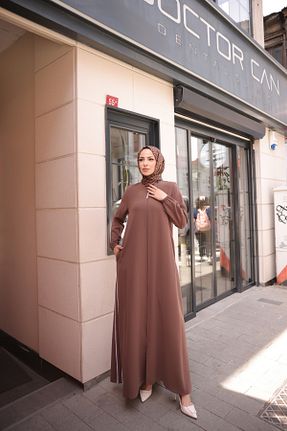 کلاه و ابایا قهوه ای زنانه پلی استر KADEEM - کد 870508130
