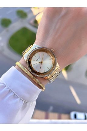 ساعت مچی طلائی زنانه 36-40 میلی متر Ferrucci - کد 83610157