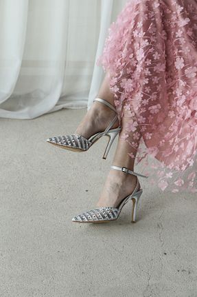 کفش پاشنه بلند کلاسیک زنانه ساتن Letafia - کد 871414372