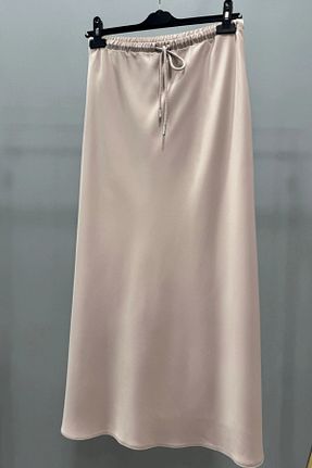 دامن حجاب بژ زنانه بافتنی Sentez - کد 901567518