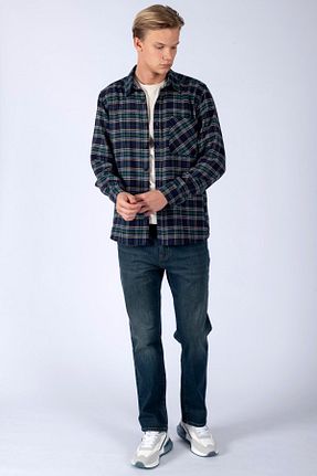 پیراهن سرمه ای مردانه رگولار Lee Cooper - کد 788643343