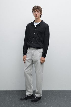 رویه طوسی مردانه کتان Massimo Dutti - کد 924130707