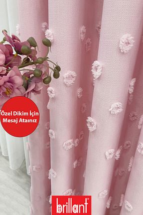 پرده زمینه رنگی کتان Perde Pendik - کد 945210296