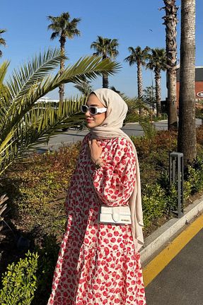 لباس قرمز زنانه بافتنی LOCCO - کد 931252115
