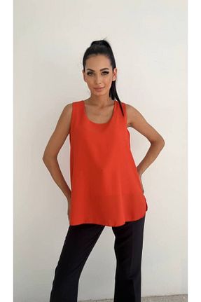 بلوز نارنجی زنانه ساده Swass - کد 860716148