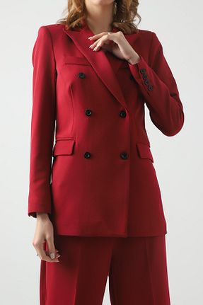 ست بالاتنه و پائین تنه زرشکی زنانه بافتنی Swass - کد 209499152