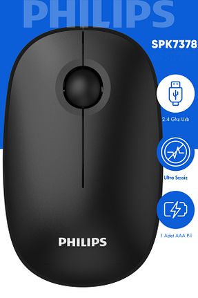 ماوس مشکی Philips - کد 943646359