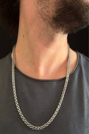 گردنبند استیل ( فولاد ) مردانه استیل ضد زنگ SEVGİLİ TAKI - کد 781809518
