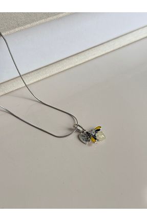گردنبند استیل ( فولاد ) طوسی زنانه استیل (فولاد) LEROSY CO - کد 938097408
